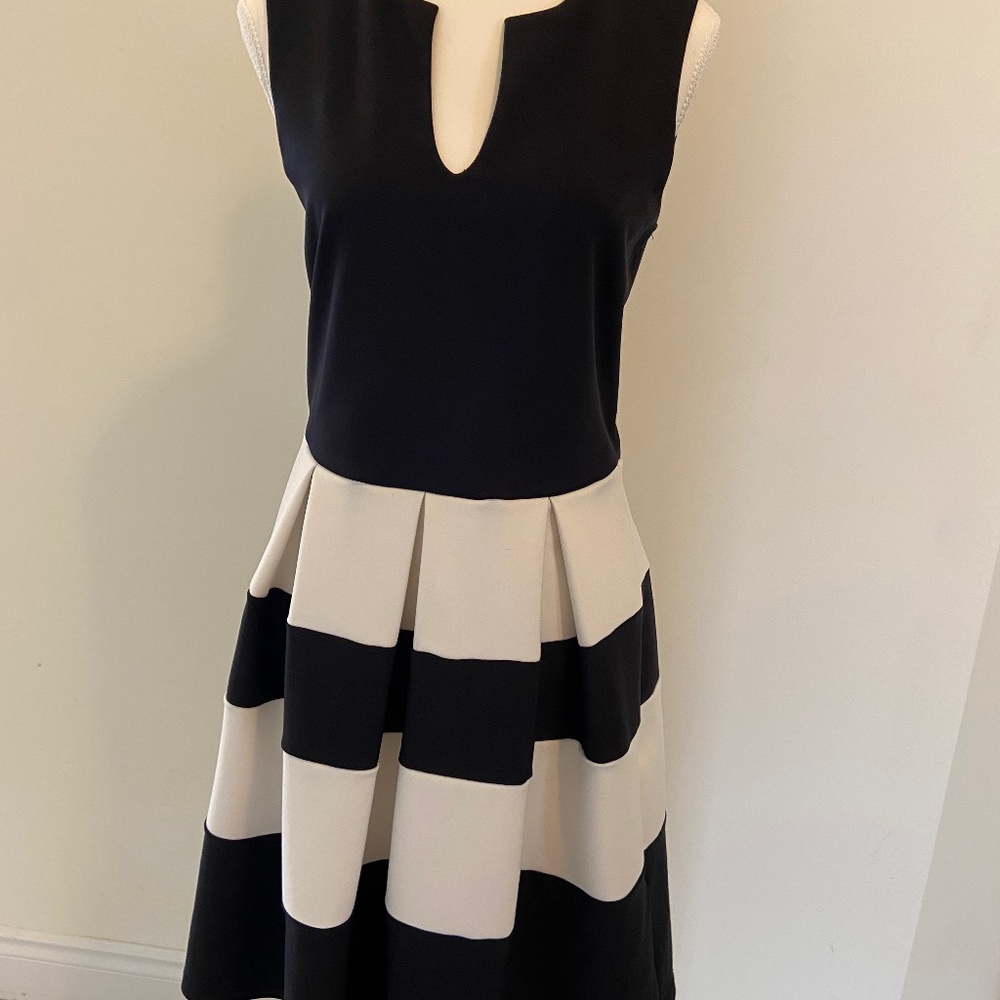 Suzy Sheir Black and White Dress